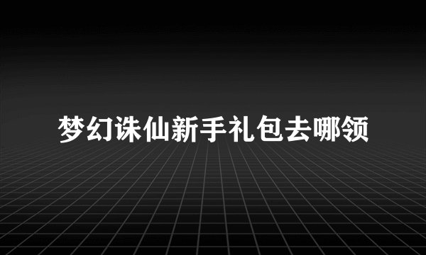 梦幻诛仙新手礼包去哪领