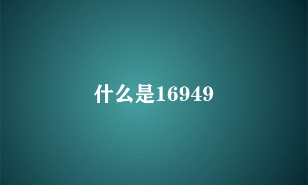 什么是16949
