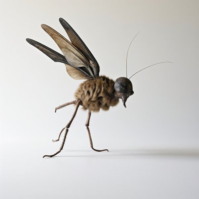 “我有一物长得奇，半身生双翅，半身生四蹄。长蹄的跑不快，长翅的飞不起。”的谜底是什么？