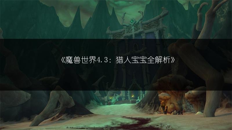 魔兽世界4.3：猎人宝宝全解析