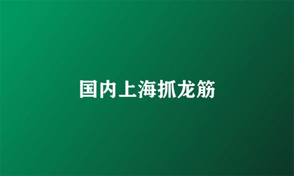 国内上海抓龙筋