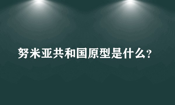 努米亚共和国原型是什么？