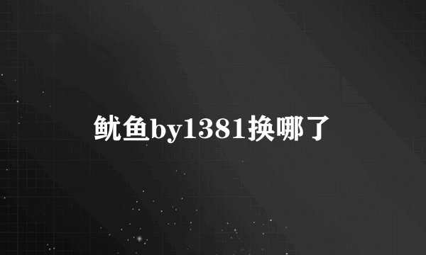 鱿鱼by1381换哪了