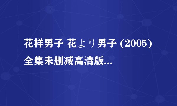 花样男子 花より男子 (2005)全集未删减高清版免费下载