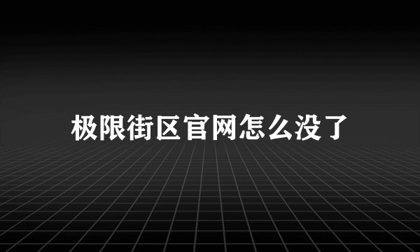 极限街区官网怎么没了