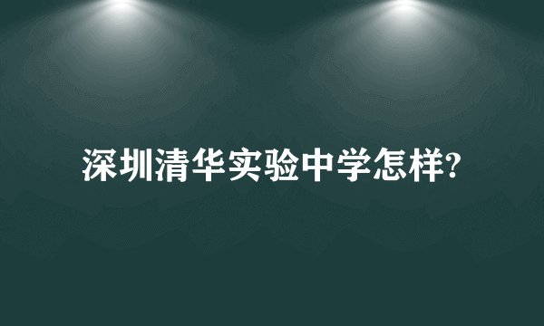 深圳清华实验中学怎样?