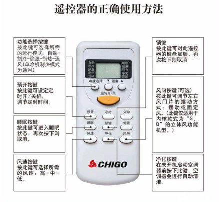 志高空调遥控器怎么用？