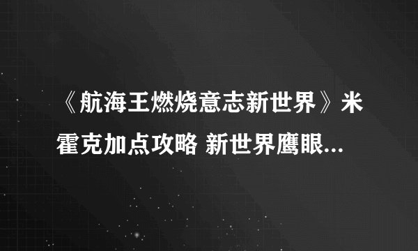 《航海王燃烧意志新世界》米霍克加点攻略 新世界鹰眼米霍克技能怎么点