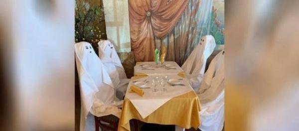 美国一家“餐厅”拿假的鬼魂当做客人（最新疫情美国报道，因新冠病毒这样做 网友：有啥用也不收钱…）