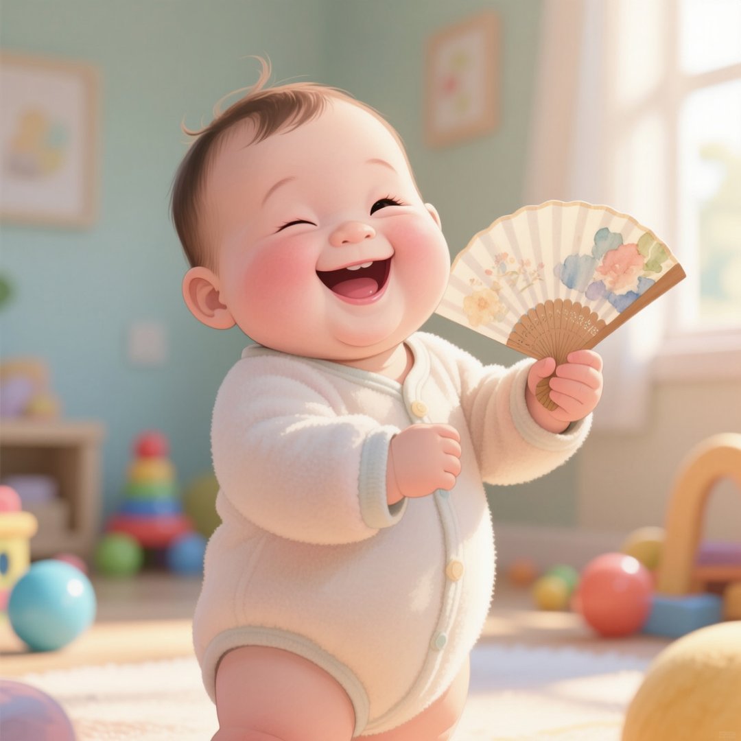 宝宝的扇见真会夹