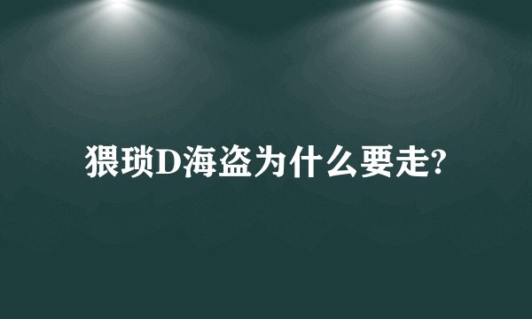 猥琐D海盗为什么要走?