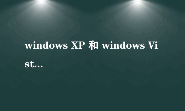 windows XP 和 windows Vista哪个系统好用？