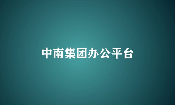 中南集团办公平台