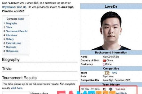 lovezrr去哪个战队了?【lovezrr是谁个人资料介绍】