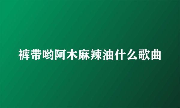 裤带哟阿木麻辣油什么歌曲