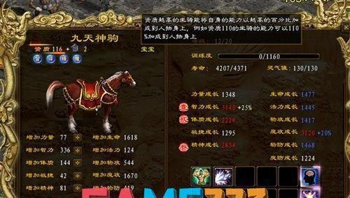 九天神驹培养攻略(绿色征途九天神驹怎么获得)