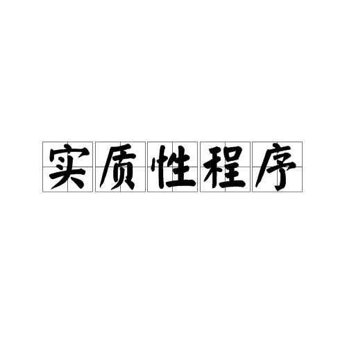 实质性是指什么？