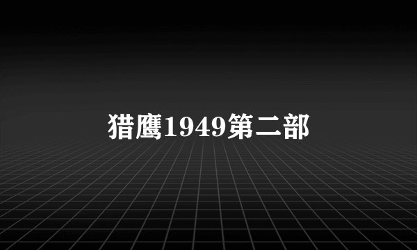 猎鹰1949第二部