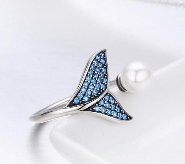 美人鱼尾搭配纯洁珍珠,化身为闪耀迷人的戒指??