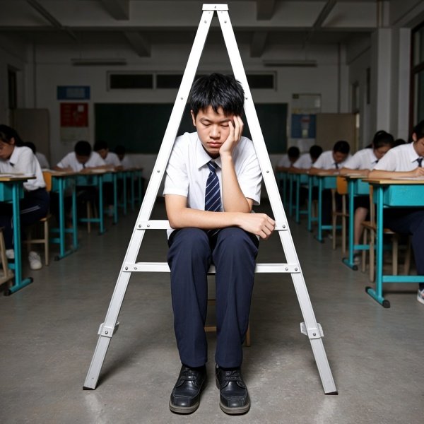 犯了错被罚坐三角架后的感受