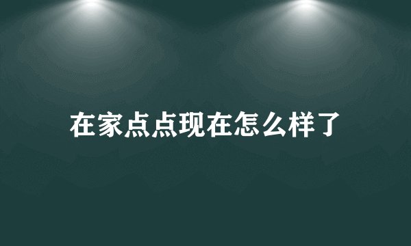 在家点点现在怎么样了