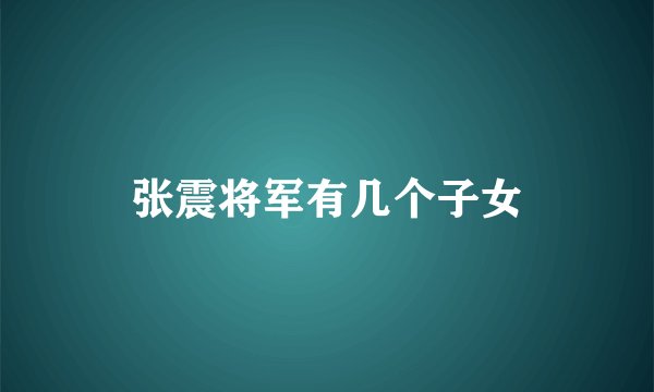 张震将军有几个子女