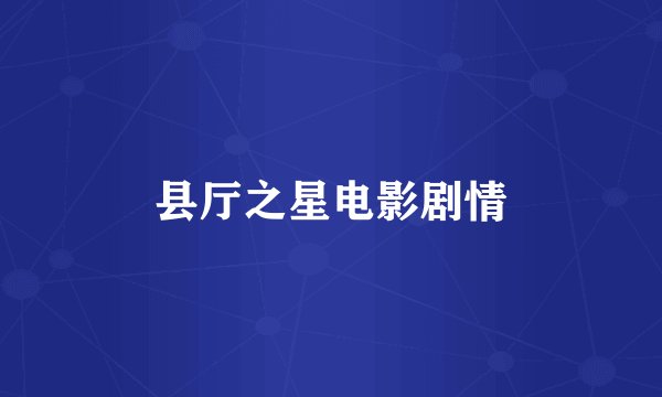 县厅之星电影剧情