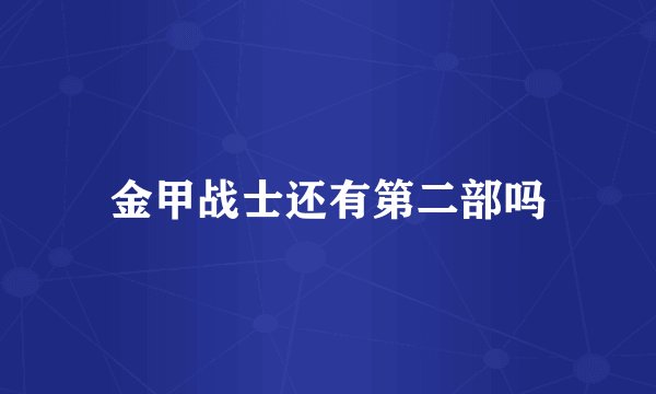 金甲战士还有第二部吗