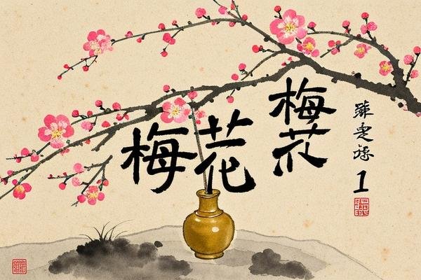 金花瓶楷梅花1的翻译和注释