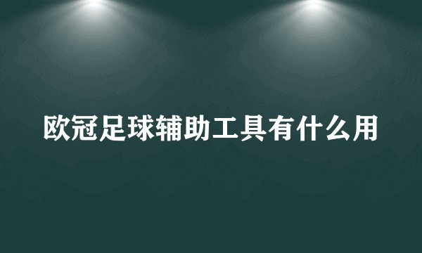 欧冠足球辅助工具有什么用