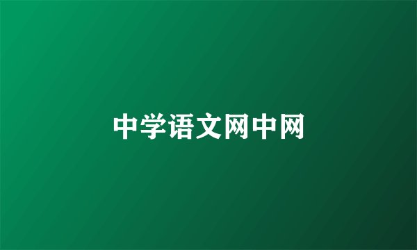 中学语文网中网