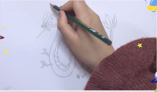 最简单画飞龙怎么画