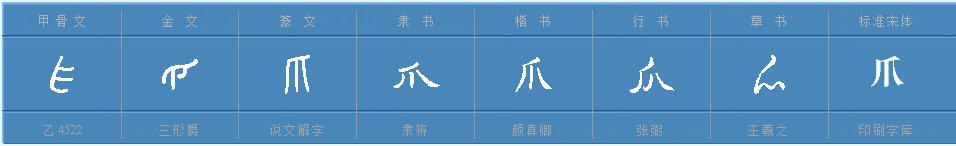 爪的多音字和组词？