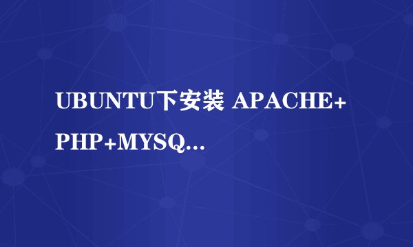 UBUNTU下安装 APACHE+PHP+MYSQL WEB服务器配置