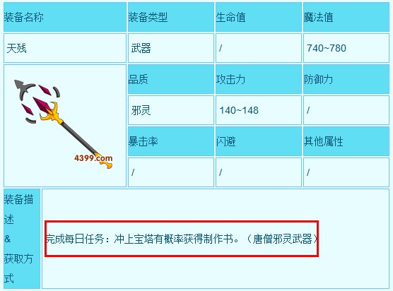 造梦西游3哪里掉天残制作书