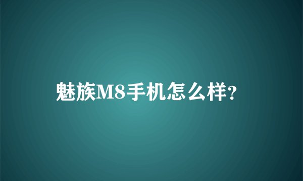 魅族M8手机怎么样？