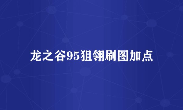 龙之谷95狙翎刷图加点