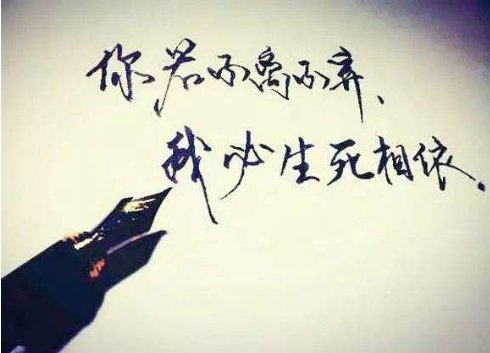 你若不离不弃，我必生死相依出自哪里？