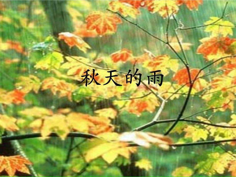 秋天的雨这篇课文是从什么什么什么什么这几方面描写秋天的雨的？