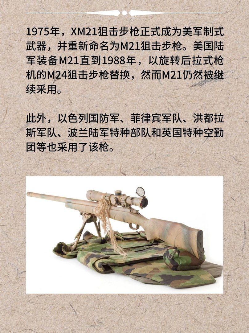美国M21狙击步枪