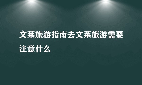 文莱旅游指南去文莱旅游需要注意什么