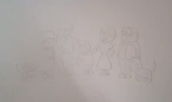 画全家福怎么画