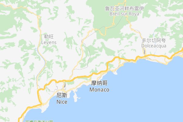 摩纳哥的地理位置?