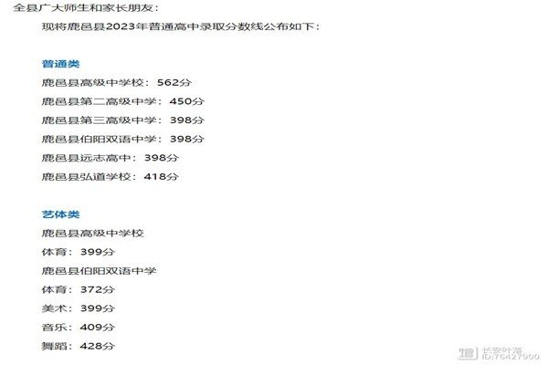 河南省中考分数总分是多少？