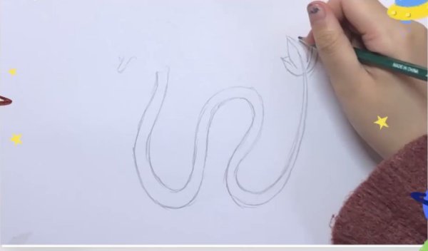 最简单画飞龙怎么画