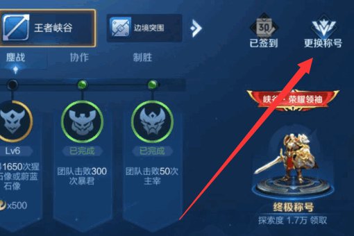 王者局内称号在哪里设置?