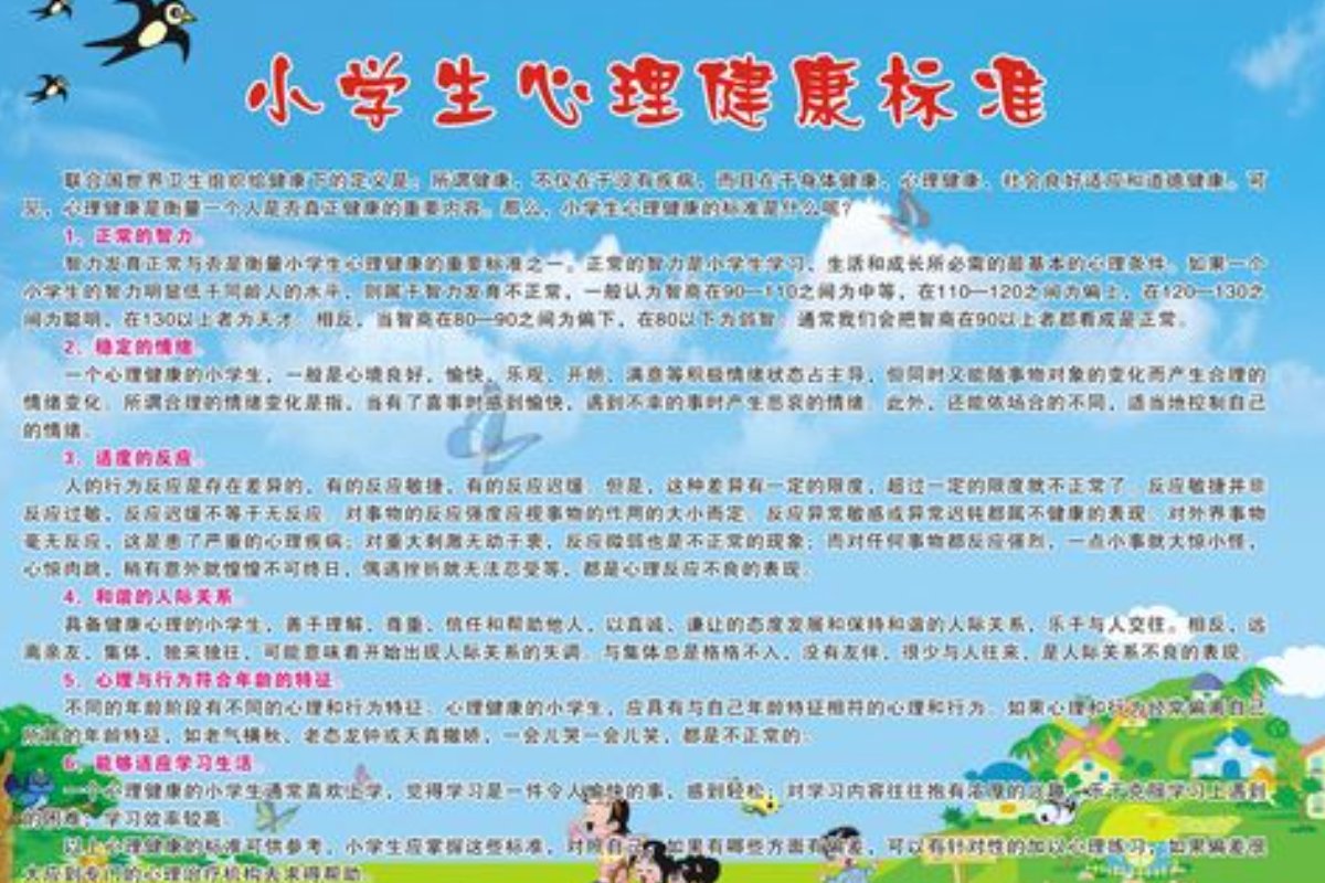 小学生心理健康标语