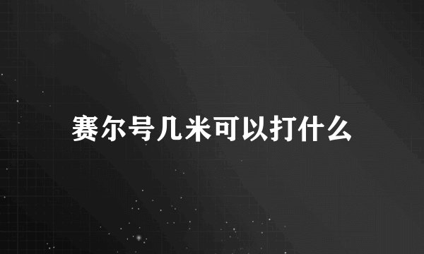 赛尔号几米可以打什么