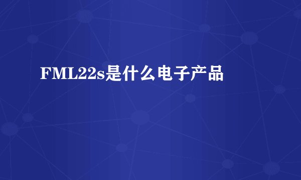 FML22s是什么电子产品