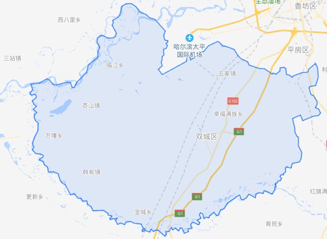 双城市有多少乡镇，